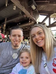 Family on Big Thunder Mountain Disneyland Resort