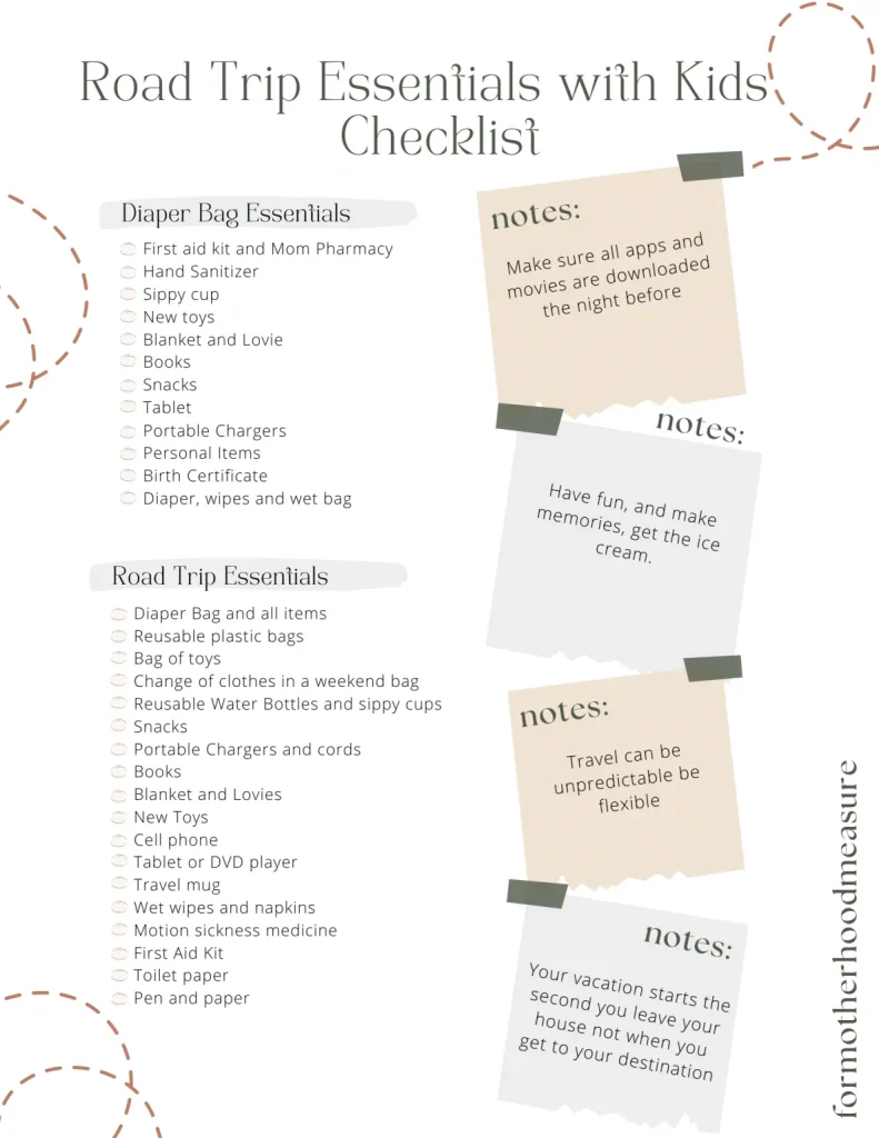 Road trip essentials for kids: packing list + advice on how to