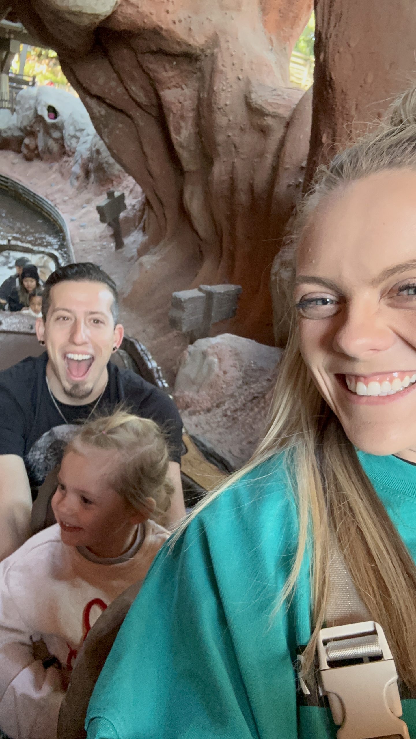 Family on Splash Mountain