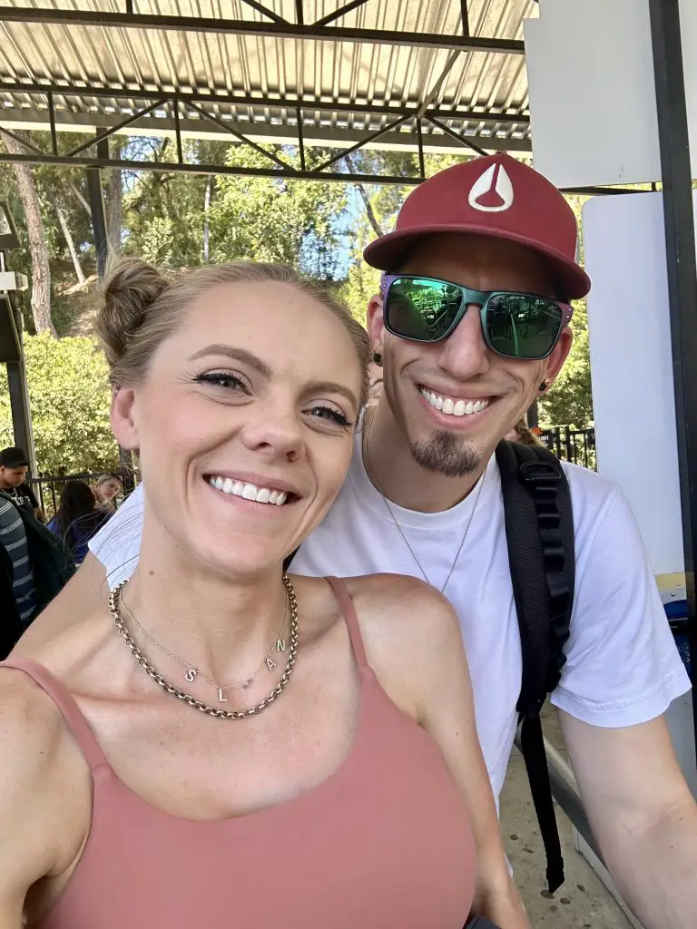 Riders at Six Flags Magic Mountain