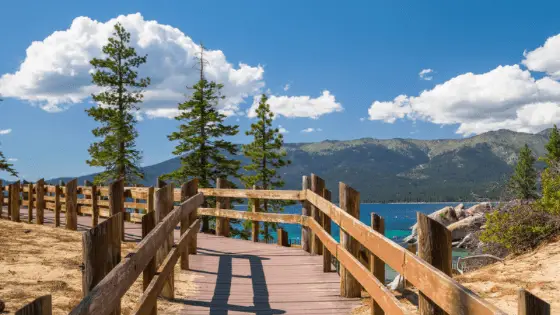 hiking trail in tahoe