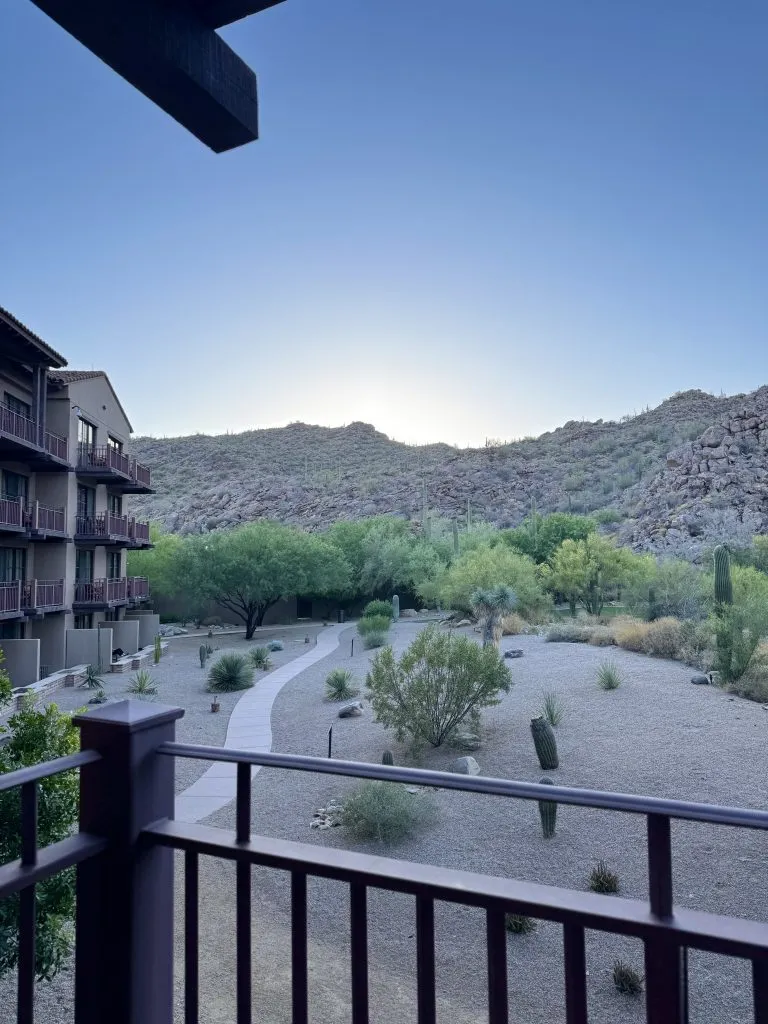 Balcony at The Ritz-Carlton Dove Mountain Arizona Getaway for Couples