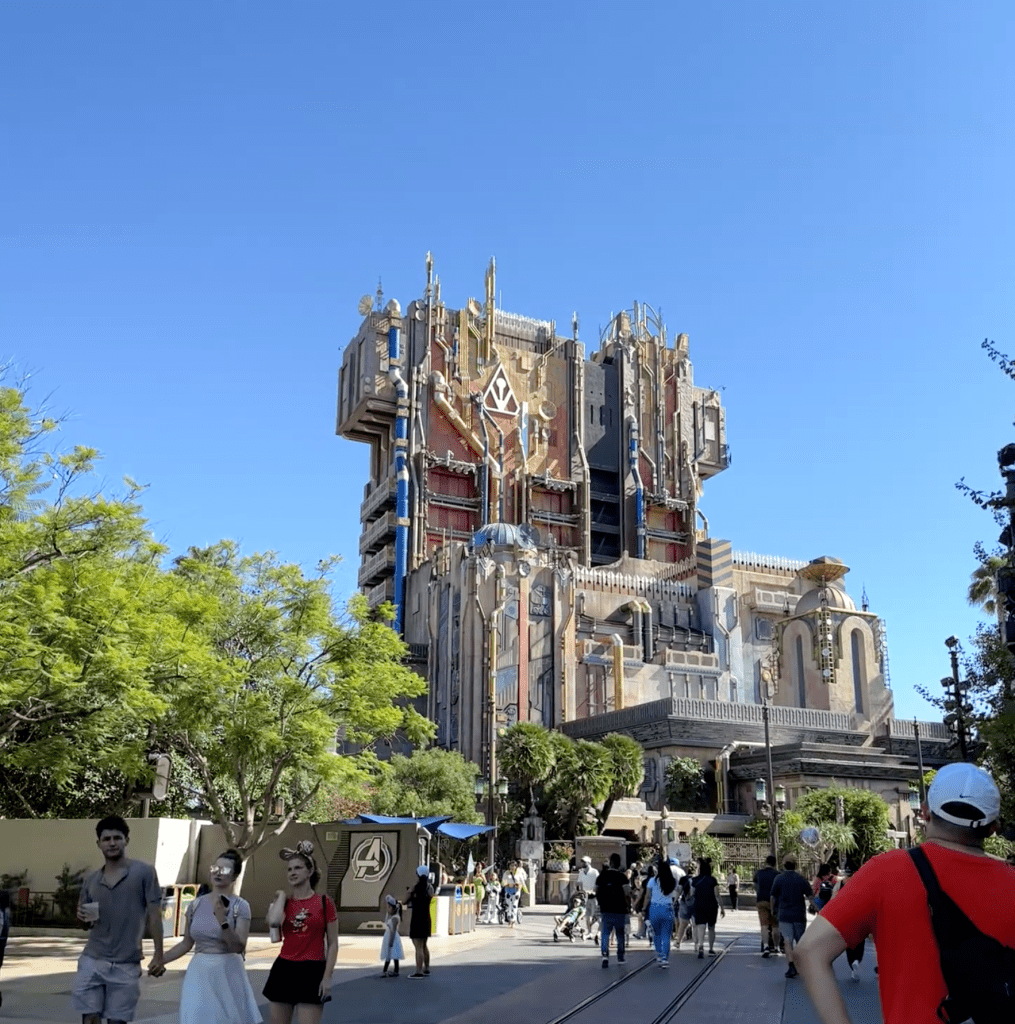 Guardians of the Galaxy Ride Disneyland Drop Height - Tower of Terror OG